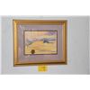 Image 1 : FRAMED WATERCOLOR, HARBOR SCENE; SIGNED (25 1/2" X 21 1/2")