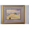Image 2 : FRAMED WATERCOLOR, HARBOR SCENE; SIGNED (25 1/2" X 21 1/2")