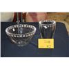 Image 1 : SASAKI CRYSTAL BOWL & VASE (2 PCS)