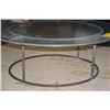 Image 4 : WALTER LAMB GLASS TOP PATIO TABLE (48 3/4" X 17")