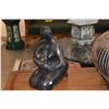 Image 2 : BLACK POTTERY SCULPTURE, MOTHER & CHILD; SIGNED FELGUEREZ (MANUEL)