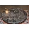 Image 2 : 38" MARBLE TOP TABLE W/BRONZE BASE