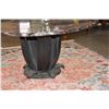 Image 3 : 38" MARBLE TOP TABLE W/BRONZE BASE