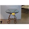 Image 2 : GLASS TOP SIDE TABLE