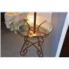 Image 3 : GLASS TOP SIDE TABLE