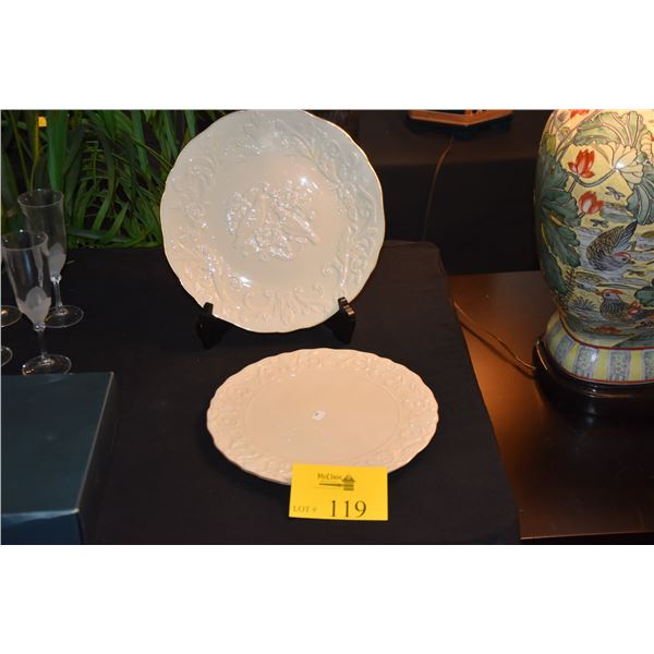 LENOX PLATES (2 PCS) (DOES NOT INCLUDE STAND)