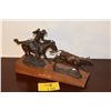 Image 1 : BRONZE COWBOY SCULPTURE; SIGNED 10/100