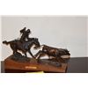 Image 2 : BRONZE COWBOY SCULPTURE; SIGNED 10/100