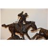 Image 3 : BRONZE COWBOY SCULPTURE; SIGNED 10/100