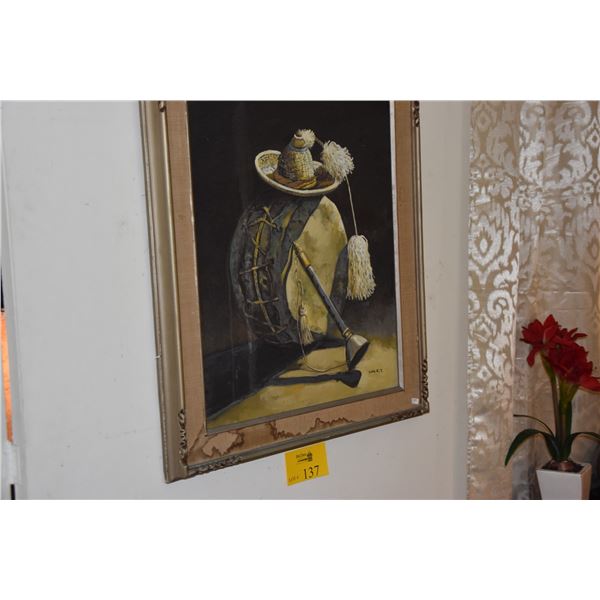 FRAMED OIL ON CANVAS; SIGNED KIM J.T. (26 3/4" X 31 1/2")