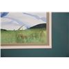 Image 4 : KOA FRAMED ORIGINAL WATERCOLOR, "GRAZING"; SIGNED PEGGY CHUN '90 (37 1/2" x 31 1/2")