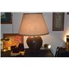 Image 2 : ANTIQUE LAMP W/SHADE