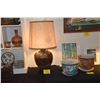 Image 1 : ANTIQUE LAMP W/SHADE
