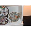 Image 2 : COLLECTION OF BOWLS, PLATE, COVERED BOX & SMALL BIRD FEEDER CUP (5 PCS) (DOES NOT INCLUDE STAND)