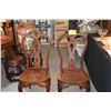 Image 1 : PAIR WOOD SIDE CHAIRS (PAIR)