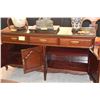Image 5 : ROSEWOOD BUFFET W/3 DRAWERS & 4 DOORS W/GLASS (65" X 19" X 32 1/2")