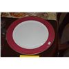 Image 2 : WEDGWOOD BONE CHINA EMPRESS RUBY CHARGERS (16 PCS)