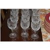 Image 2 : VINTAGE WATERFORD CRYSTAL STEMWARE (12 PCS)