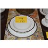 Image 1 : WEDGWOOD BONE CHINA, ROYAL LAPIS GOLD EDGE DINNERWARE (96 PCS)