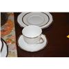 Image 4 : WEDGWOOD BONE CHINA, ROYAL LAPIS GOLD EDGE DINNERWARE (96 PCS)