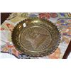 Image 2 : VINTAGE BRASS CHAFING DISH & BRASS PLATE