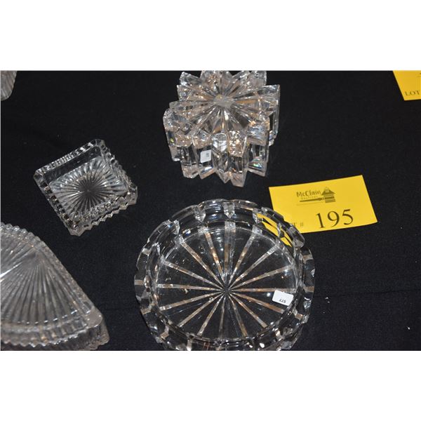 MIKASA COVERED BOXES, ASHTRAY & PICTURE FRAME (4 PCS)