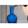 Image 2 : CHINESE TURQUOISE GLAZED VASE W/STAND