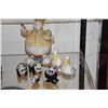 Image 2 : MIXED LOT: GLASS PANDAS, EASTER RABBIT & PELICANS (7 PCS)
