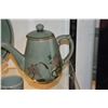 Image 2 : CELADON TEA SET, BELL & BASKETWEAVE BRUSH BOT (8 PCS) (DOES NOT INCLUDE STAND)
