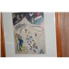 Image 3 : FRAMED COLOR LITHOGRAPH, MARC CHAGALL (18 14" X 22")
