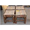 Image 2 : BAMBOO STOOLS (4 PCS)