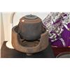 Image 2 : ANTIQUE IRON TEA KETTLE & BRAZIER (DOES NOT INCLUDE STAND)