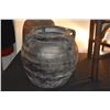 Image 2 : CERAMIC PLANTER & WOOD VASE (2 PCS)
