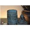 Image 3 : AFRICAN BRONZE LIDDED CANISTER