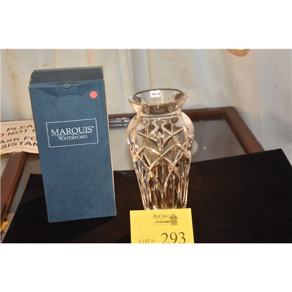 MARQUIS WATERFORD VASE W/BOX