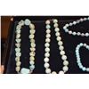 Image 3 : TURQUOISE BEAD NECKLACES & BRACELET & CABOCHON SET PENDANTS (7 PCS)