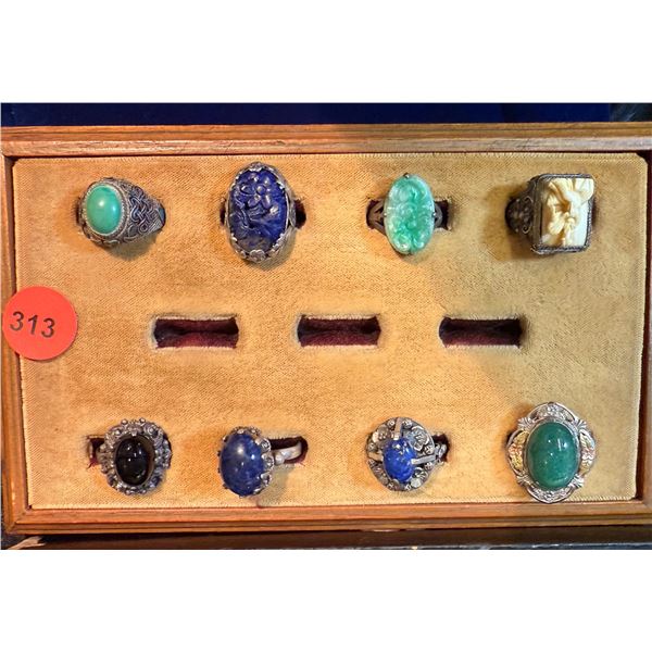 VINTAGE FASHION RINGS (8 PCS)