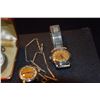 Image 2 : COLLECTION OF WATCHES & WATCH CHAIN (4 PCS)