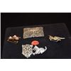 Image 1 : SWAROVSKI CRYSTAL CAT BROOCH & VINTAGE PINS (5 PCS)