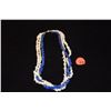 Image 1 : SEED PEARL & LAPIS LAZULI NECKLACE W/14K CLASP