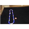 Image 2 : 14K LAPIS LAZULI, RED CORAL & BAROQUE PEARL NECKLACE (27")