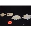 Image 1 : WHITE JADE BUTTONS & CLASP, CA. MING DYNASTY (3 PCS)