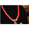 Image 4 : HAWAIIAN PALAOA PENDANT ON CORAL BEAD NECKLACE (APPROX 23")