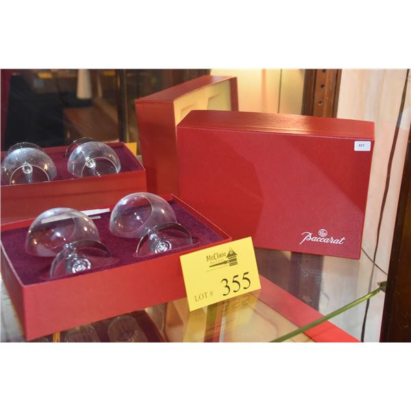 BACCARAT BRANDY SNIFTERS IN BOX (2 PCS)