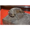 Image 4 : CHINESE INK STONE W/SCULPTURED MYTHICAL ANIMAL (11" X 6 1/2" X 4 1/2")