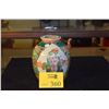 Image 1 : CHINESE POLYCHROME COVERED WINE JUG, CHILIN MOTIF (8") (DOES NOT INCLUDE STAND)