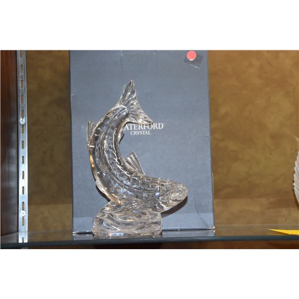 WATERFORD CRYSTAL SALMON W/BOX