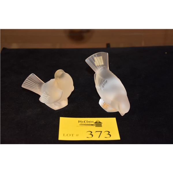LALIQUE SPARROWS (2 PCS)