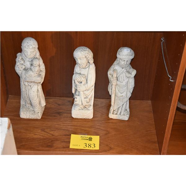 STONE CARVINGS (3 PCS)