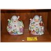 Image 1 : CHINESE FAMILLE ROSE HAPPY BUDDHAS (2 PCS)